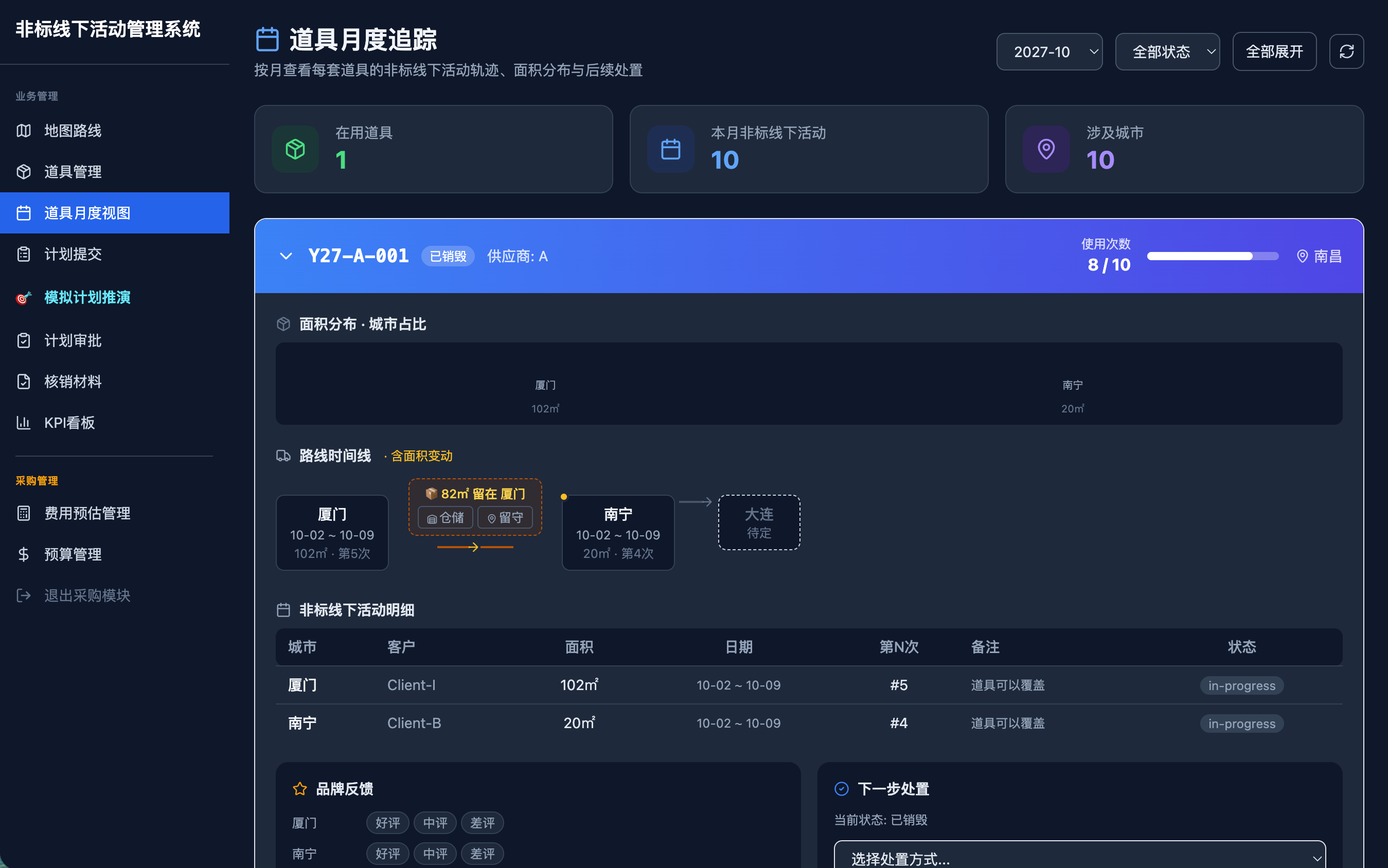 道具状态